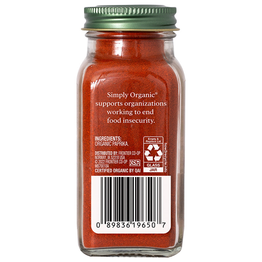 SIMPLY ORGANIC - HOT PAPRIKA (2.86 OZ BOTTLE)