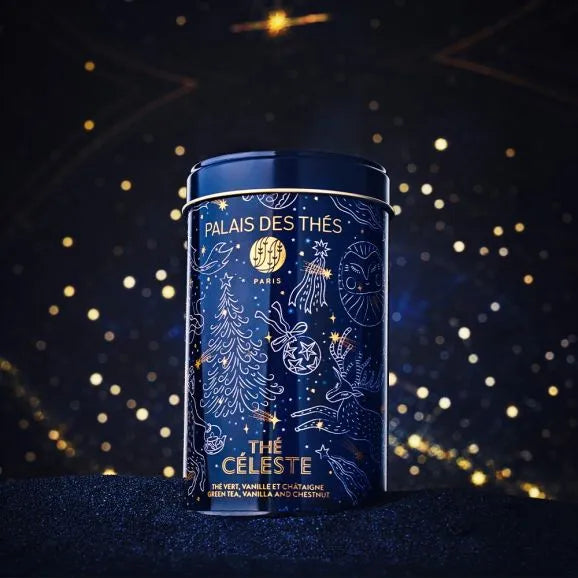 PALAIS DES THÉS - ORGANIC CELESTE HOLIDAY GREEN TEA (3.9 OZ TIN)