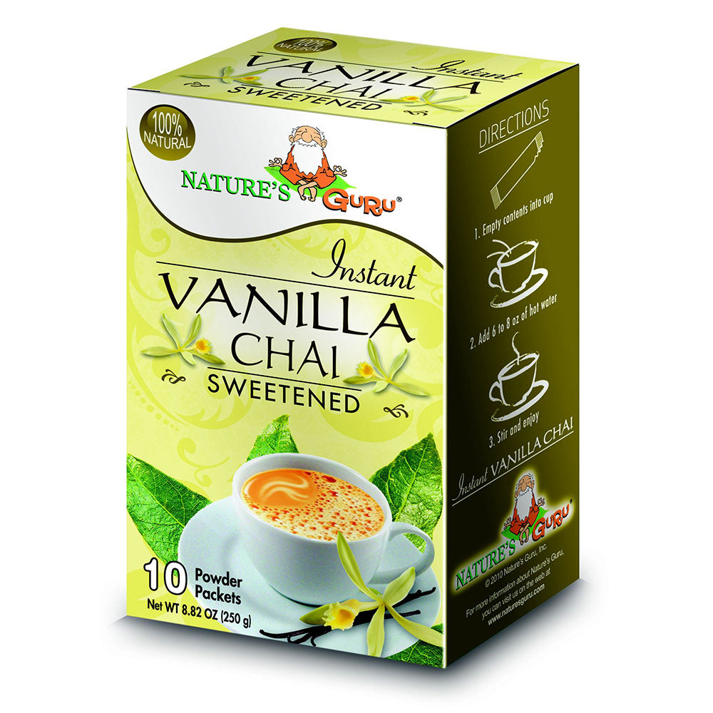 NATURE'S GURU - VANILLA CHAI SWEETENED (10 POWDER PACKETS)