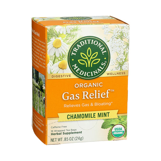 TRADITIONAL MEDICINALS - ORGANIC GAS RELIEF TEA (16 TEA BAGS, 0.85 OZ)