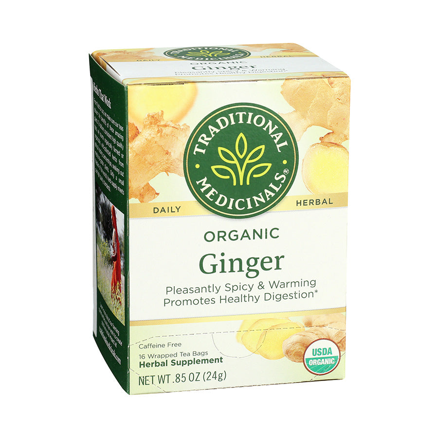 TRADITIONAL MEDICINALS - ORGANIC GINGER TEA (16 TEA BAGS, 0.85 OZ)