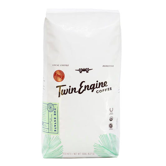 TWIN ENGINE COFFEE - ORGANIC ESTATE DARK WHOLE BEAN COFFEE (2.2 LB BAG)