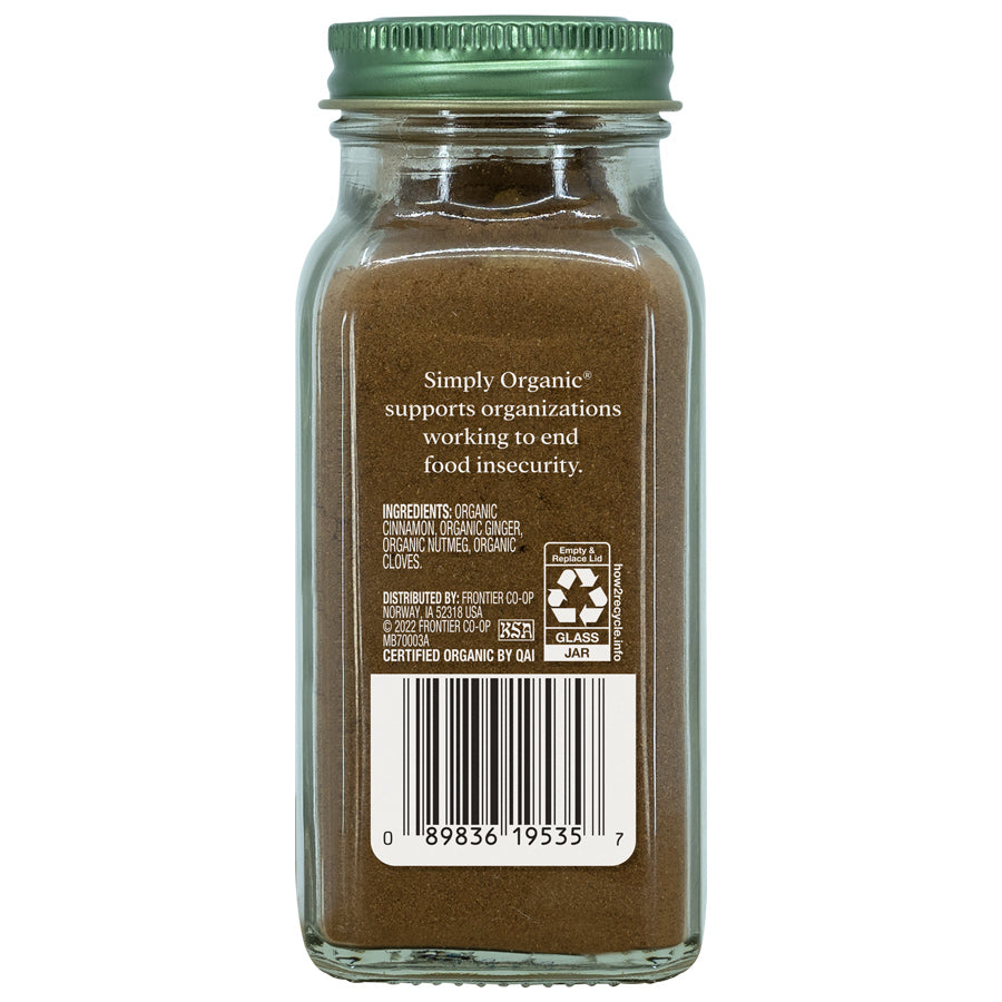 SIMPLY ORGANIC - PUMPKIN SPICE (1.94 OZ BOTTLE)