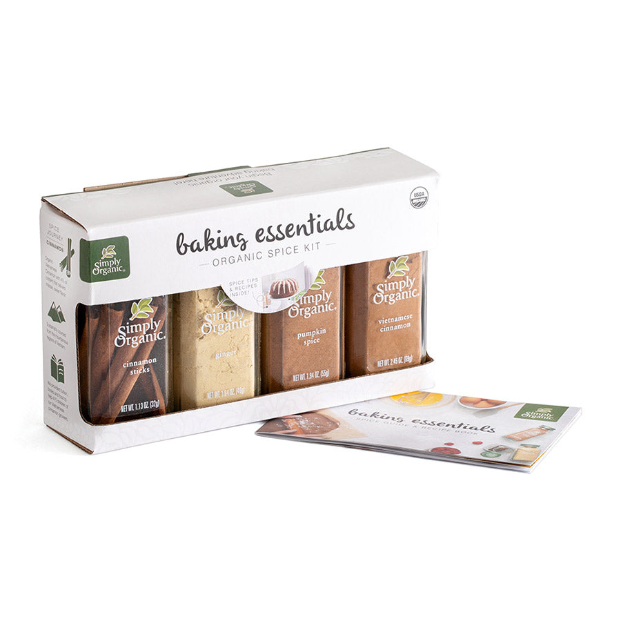 SIMPLY ORGANIC - BAKING ESSENTIALS ORGANIC SPICE KIT (4 PACK)