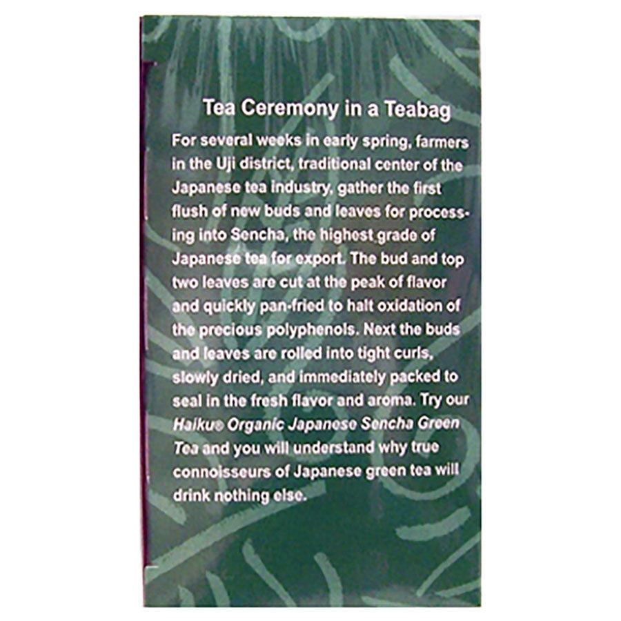 GREAT EASTERN SUN - ORGANIC HAIKU JAPANESE GREEN TEA (16 TEA BAGS, 1.13 OZ)