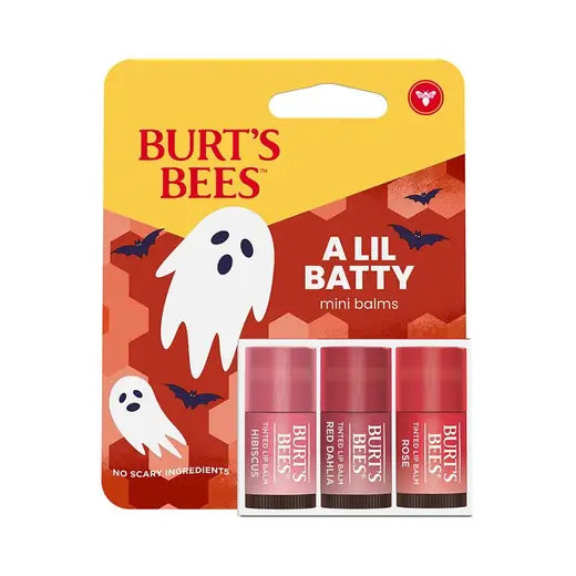 BURT'S BEES HALLOWEEN A LITTLE BATTY TINTED MINI LIP BALMS (3 PACK)