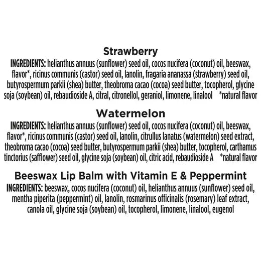 BURT'S BEES HALLOWEEN ASSORTED BEESWAX LIP BALMS (3 PACK)