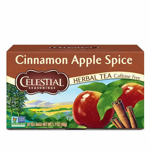 CELESTIAL SEASONINGS - CINNAMON APPLE SPICE HERBAL TEA (20 TEA BAGS, 1.7 OZ)