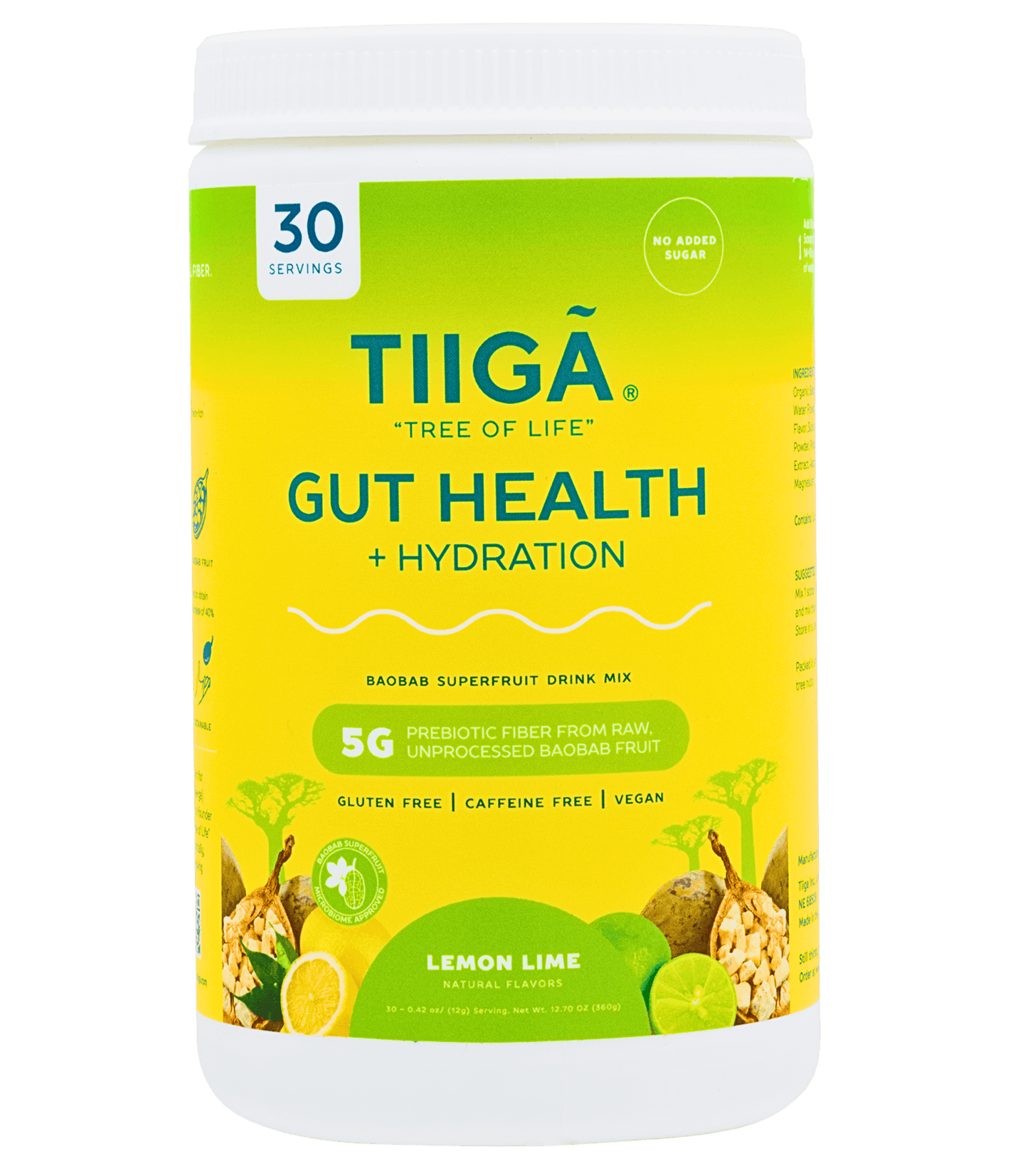 TIIGA Gut Health + Hydration | 30 Serving Tubs