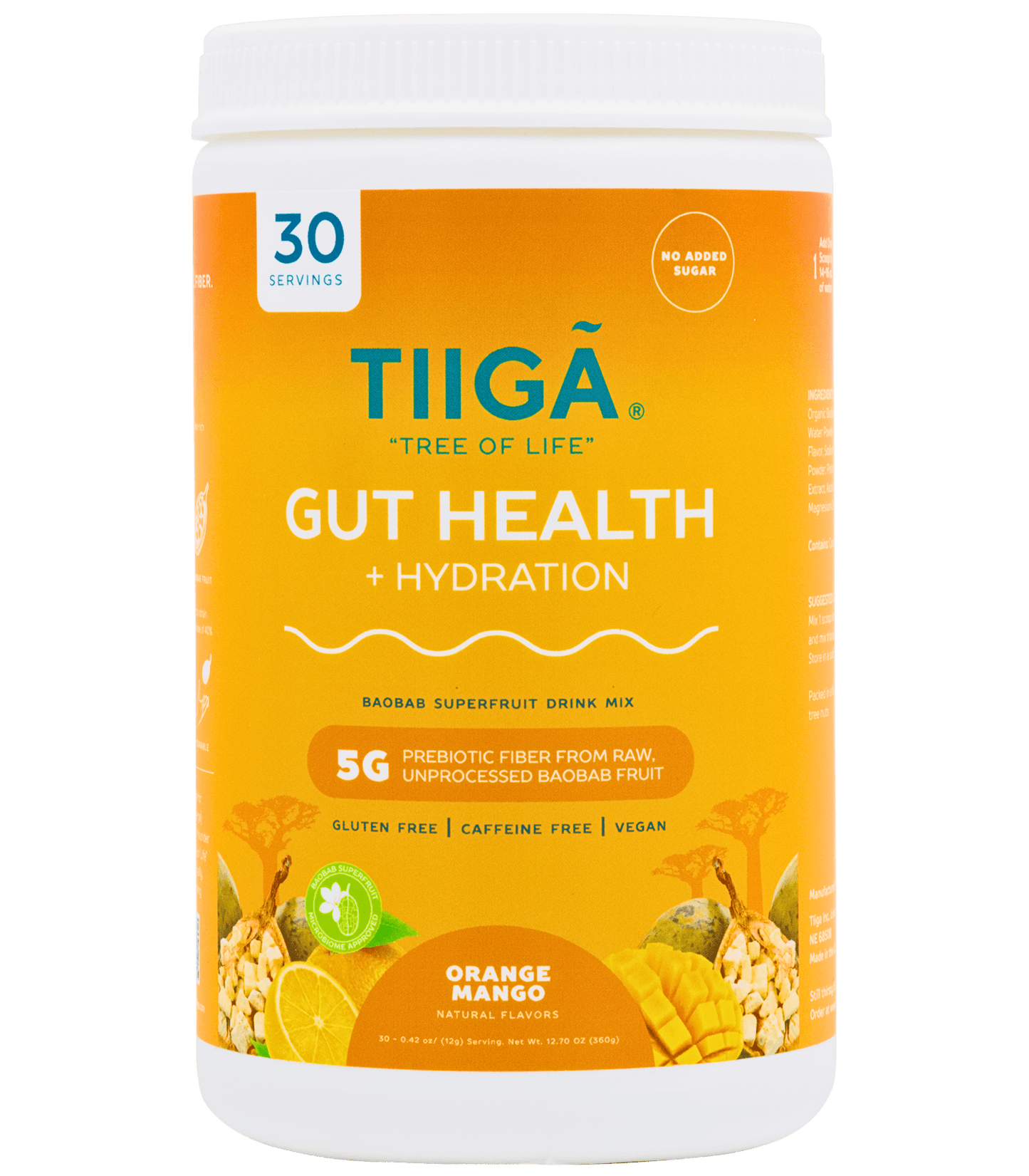 TIIGA Gut Health + Hydration | 30 Serving Tubs