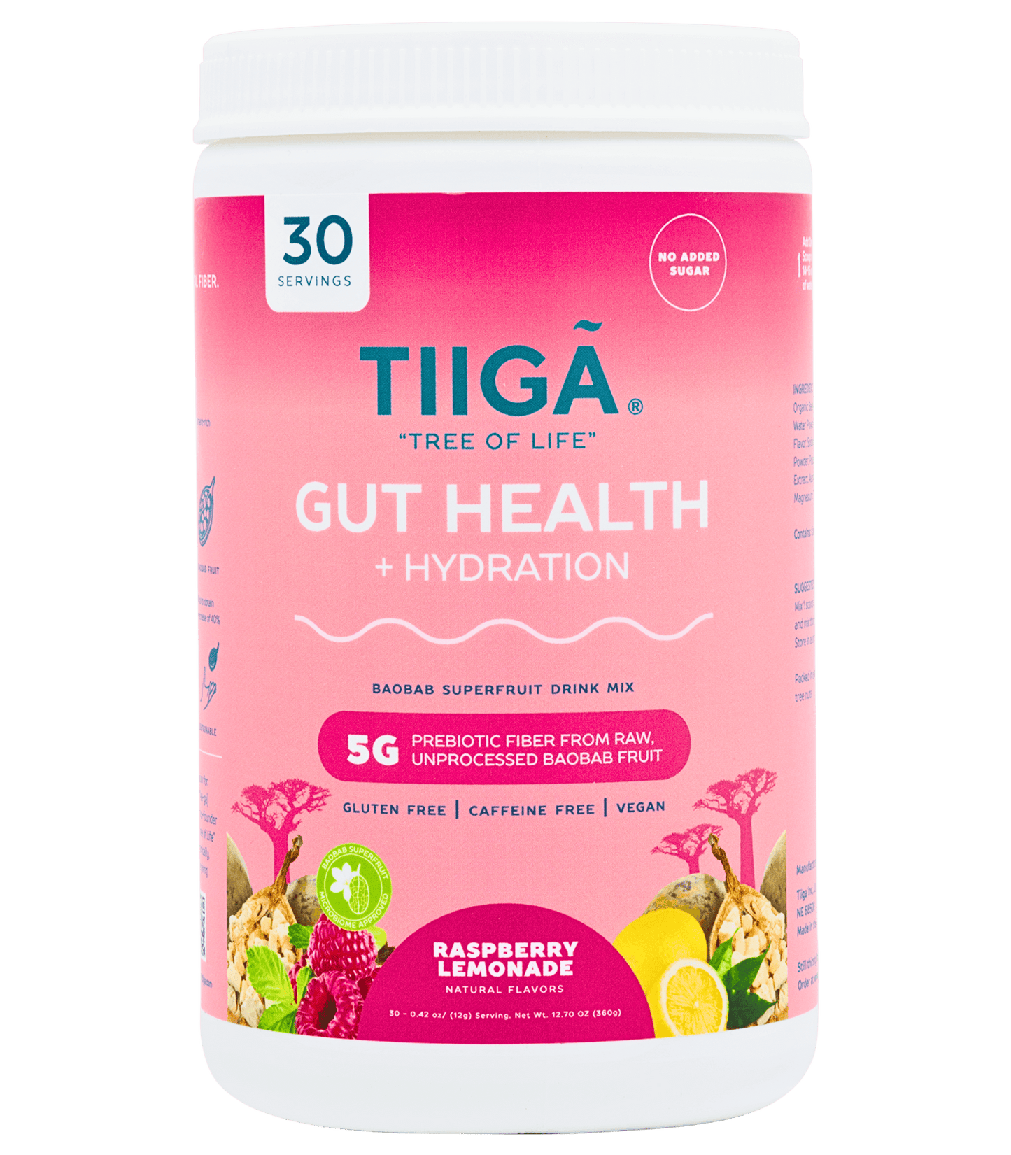 TIIGA Gut Health + Hydration | 30 Serving Tubs