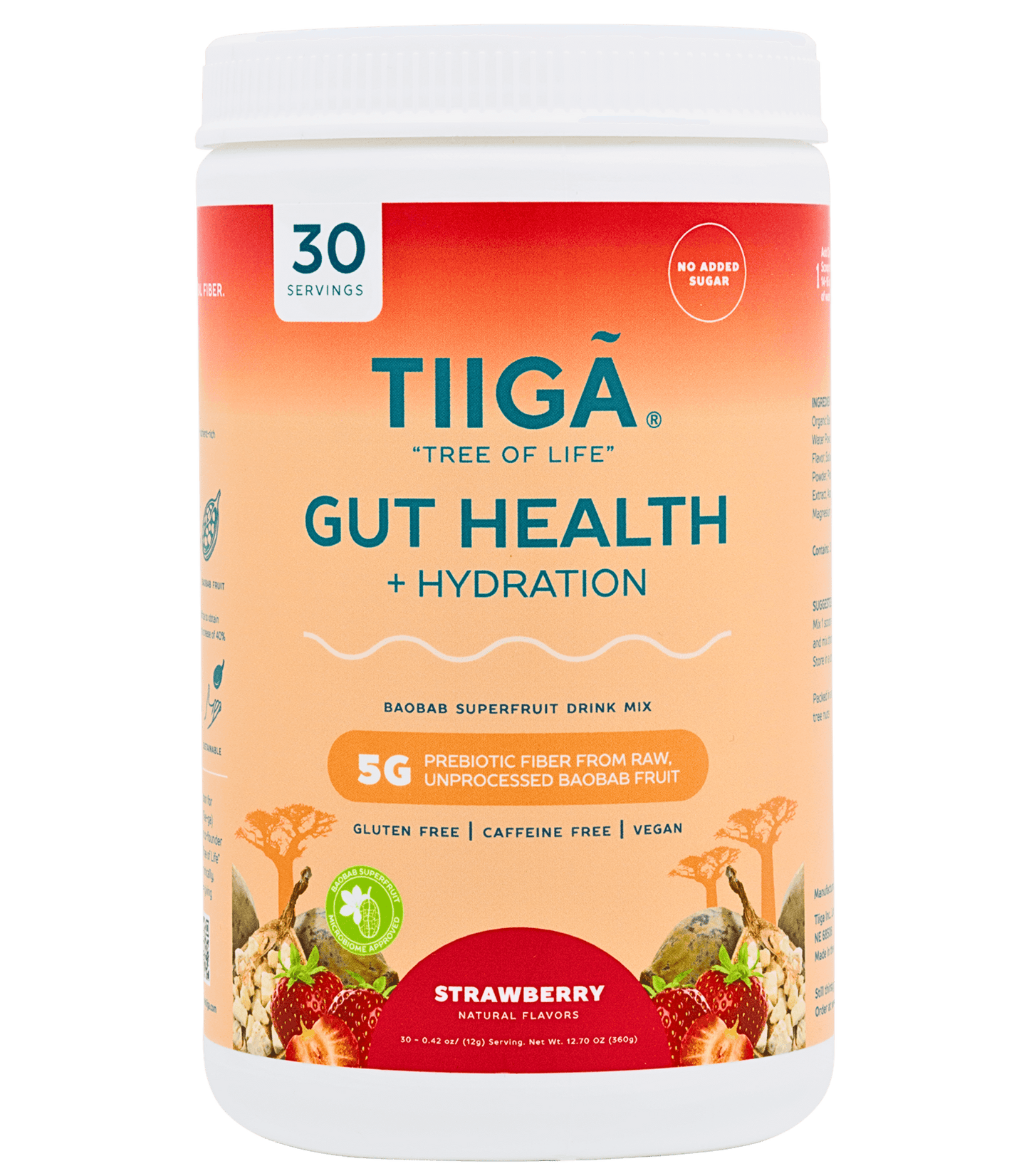 TIIGA Gut Health + Hydration | 30 Serving Tubs