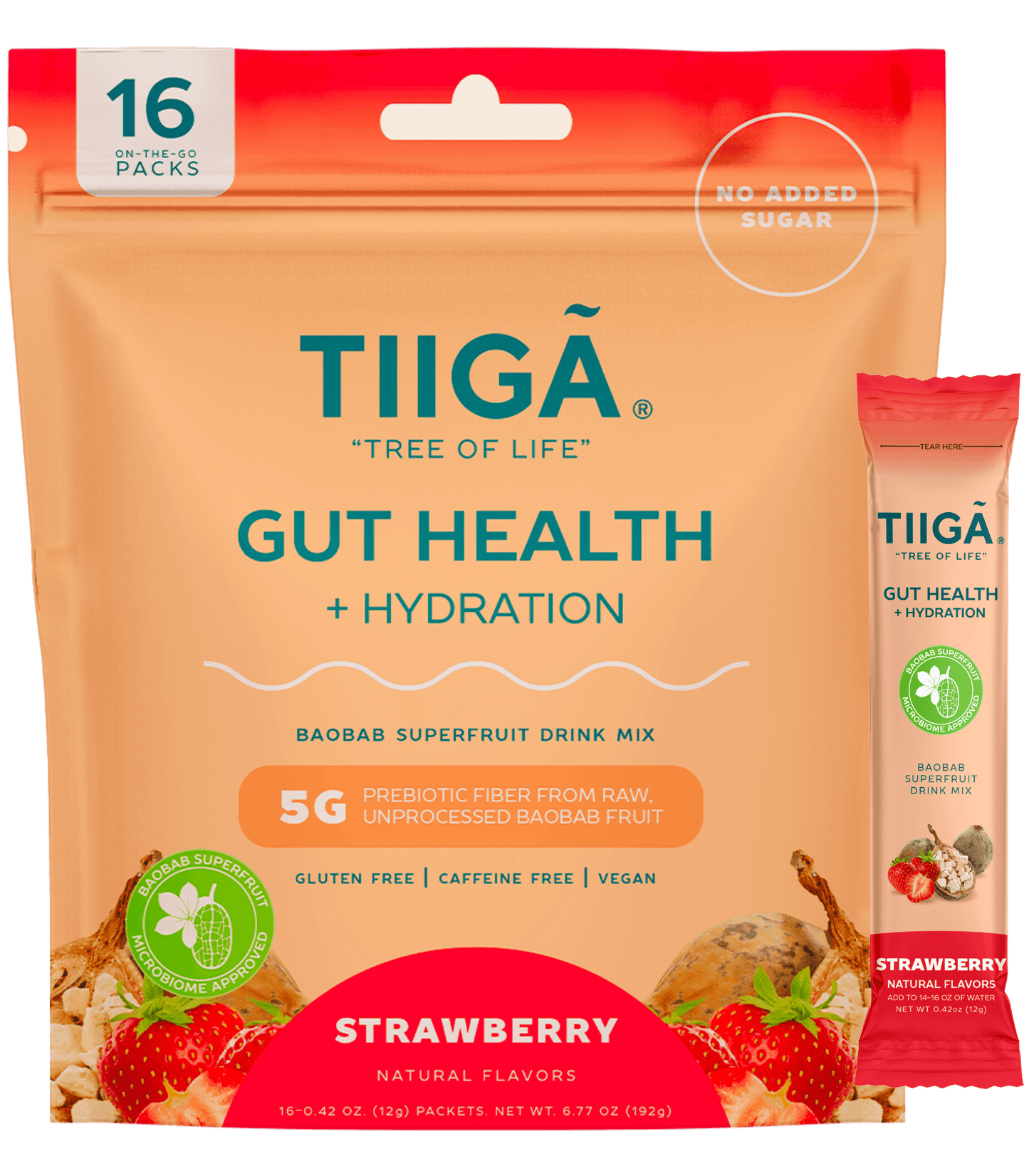 TIIGA Gut Health + Hydration | 16 Pack Bags