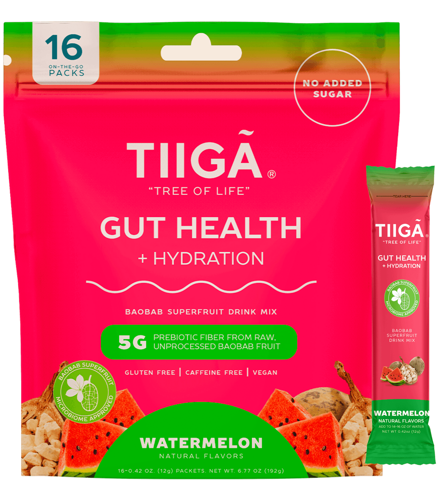 TIIGA Gut Health + Hydration | 16 Pack Bags
