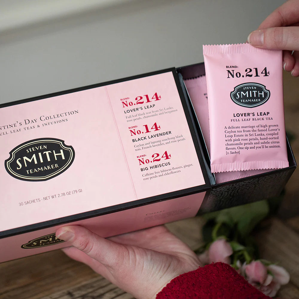 SMITH TEAMAKER - VALENTINE'S DAY ASSORTMENT BLACK TEA (30 TEA BAGS, 2.78 OZ)