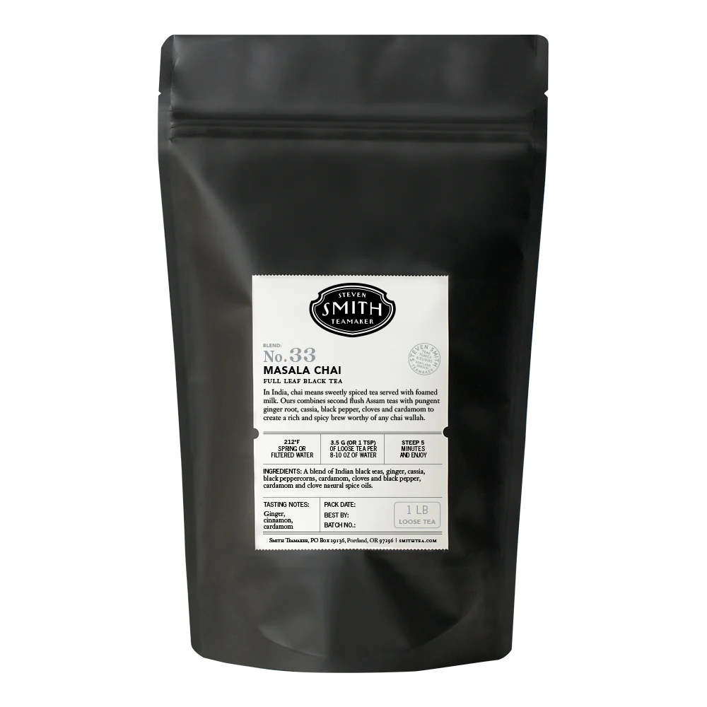 SMITH TEAMAKER - MASALA CHAI BLEND BLACK TEA BLEND NO. 33 (LOOSE LEAF, 1 LB)