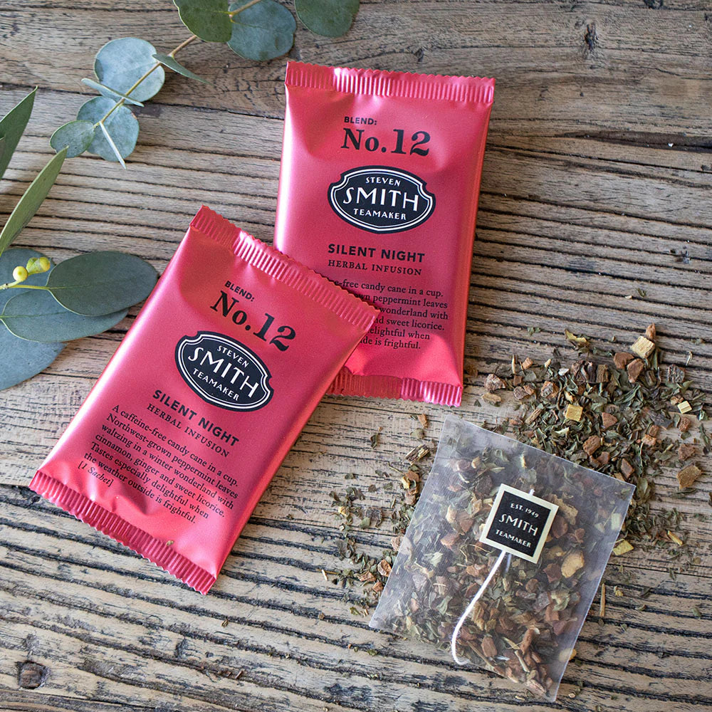 SMITH TEAMAKER - SILENT NIGHT SEASONAL HERBAL BLEND NO. 12 (100 CT SACHETS)