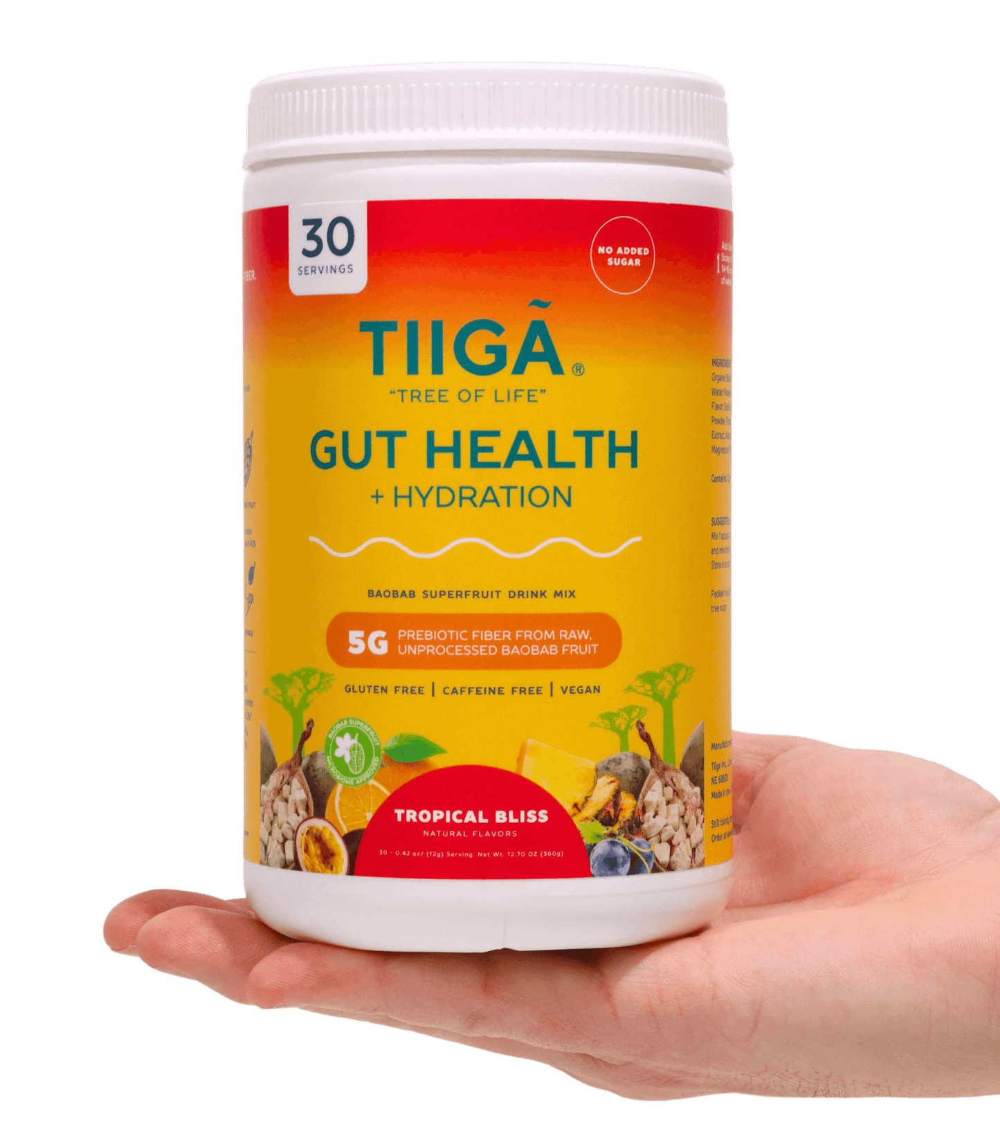 TIIGA Gut Health + Hydration | 30 Serving Tubs
