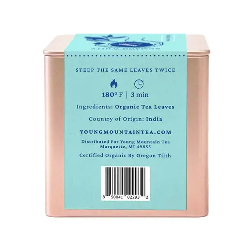 YOUNG MOUNTAIN TEA - ORGANIC KUMAON WHITE TEA (12 PYRAMID TEA BAGS, 0.95 OZ)