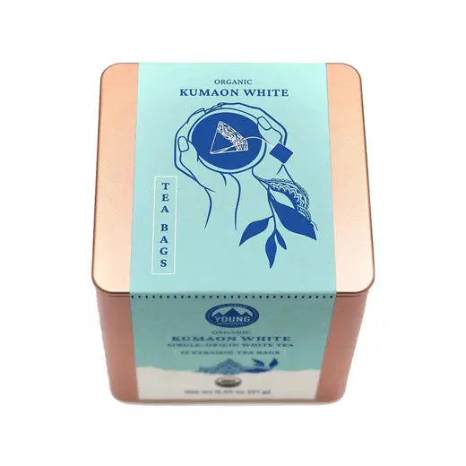 YOUNG MOUNTAIN TEA - ORGANIC KUMAON WHITE TEA (12 PYRAMID TEA BAGS, 0.95 OZ)