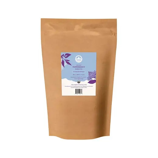 YOUNG MOUNTAIN TEA - ORGANIC PEPPERMINT HERBAL TEA (100 PYRAMID TEA BAGS)