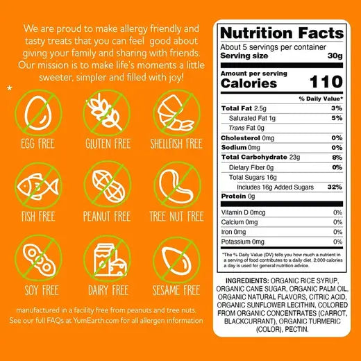 YUMEARTH - ORGANIC CHEWYS (5 OZ BAG)