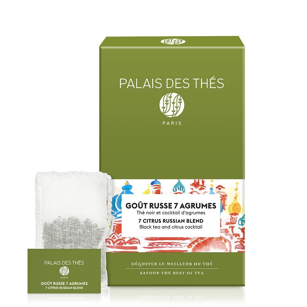 PALAIS DES THÉS - 7 CITRUS RUSSIAN BLEND BLACK TEA (20 TEA BAGS)