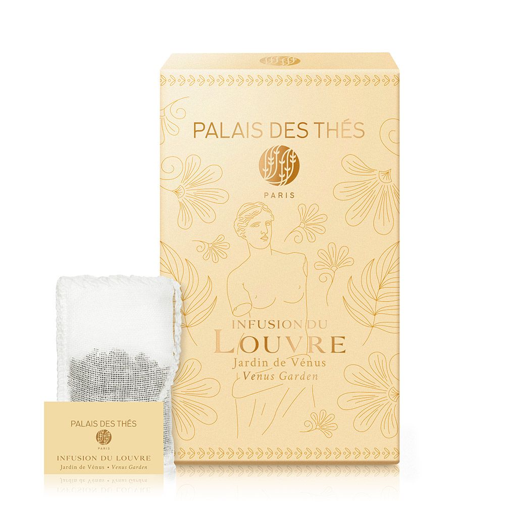 PALAIS DES THÉS - THÉ DU LOUVRE GARDEN OF VENUS TEA (20 BAGS, HERBAL TEA)