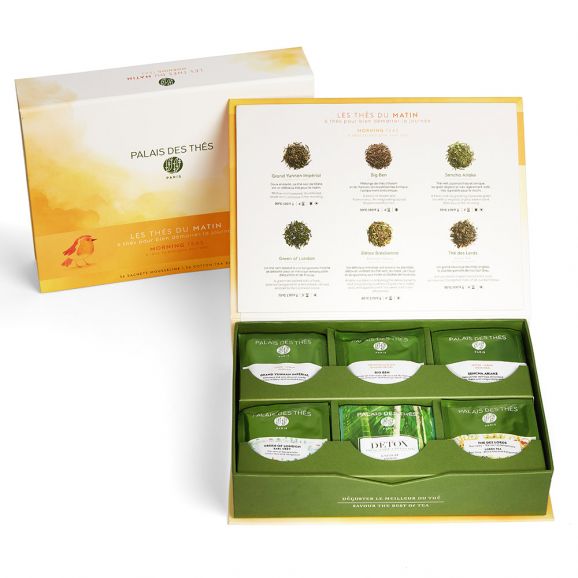 PALAIS DES THÉS - ASSORTED MORNING TEAS (36 TEA BAG ASSORTMENT GIFT BOX)