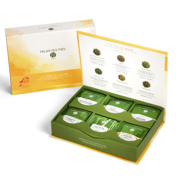 PALAIS DES THÉS - ASSORTED MORNING TEAS (36 TEA BAG ASSORTMENT GIFT BOX)