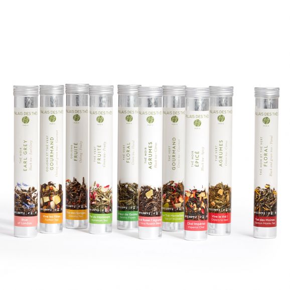 PALAIS DES THÉS - THE TEA LIBRARY: FLAVORED TEAS (10 ASSORTED LOOSE LEAF TEAS)