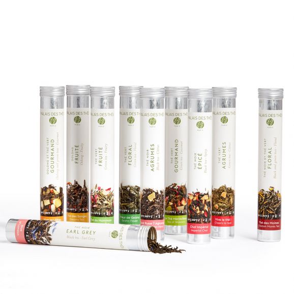 PALAIS DES THÉS - THE TEA LIBRARY: FLAVORED TEAS (10 ASSORTED LOOSE LEAF TEAS)