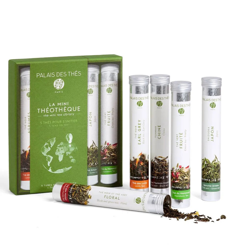 PALAIS DES THÉS - THE MINI TEA LIBRARY (5 TEA TASTING TUBES)