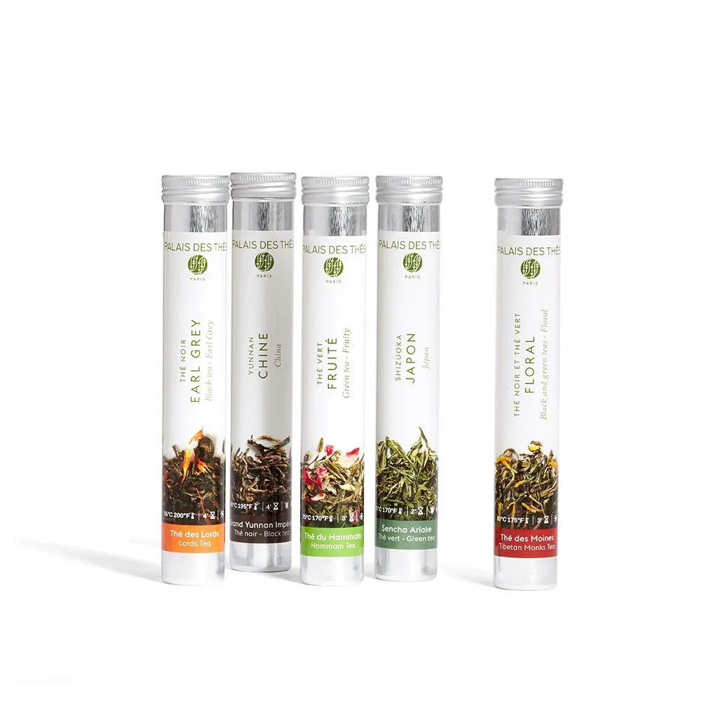 PALAIS DES THÉS - THE MINI TEA LIBRARY (5 TEA TASTING TUBES)