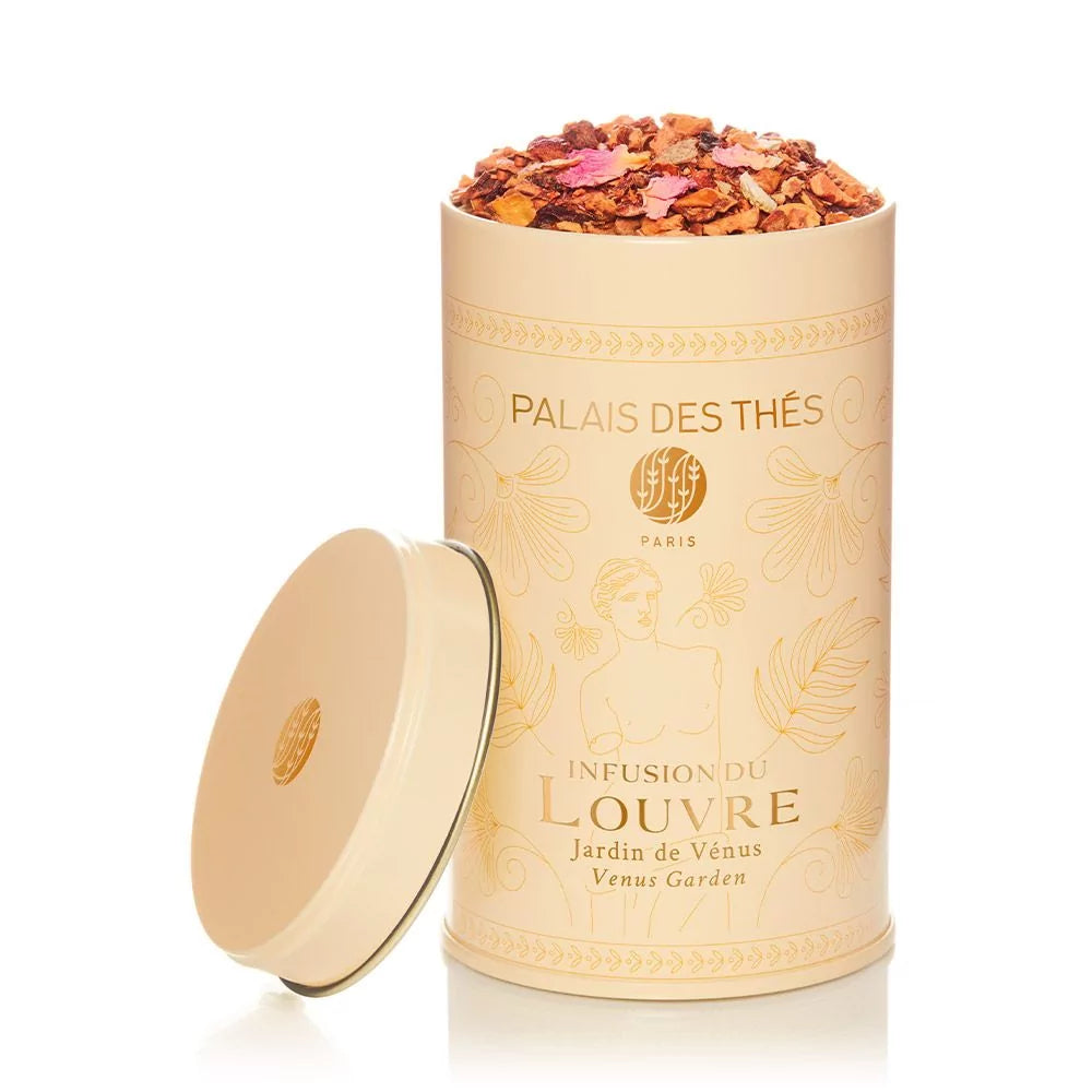 PALAIS DES THÉS - THÉ DU LOUVRE GARDEN OF VENUS TEA (5.3 OZ TIN, HERBAL TEA)