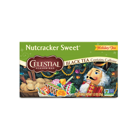 CELESTIAL SEASONINGS - NUTCRACKER SWEET BLACK TEA (18 TEA BAGS, 1.2 OZ)