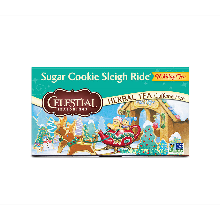 CELESTIAL SEASONINGS - SUGAR COOKIE SLEIGH RIDE TEA (18 TEA BAGS, 1.3 OZ)