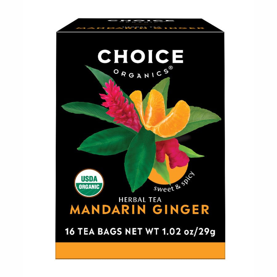 CHOICE TEA - MADNARIN GINGER TEA (16 TEA BAGS, 1.02 OZ)