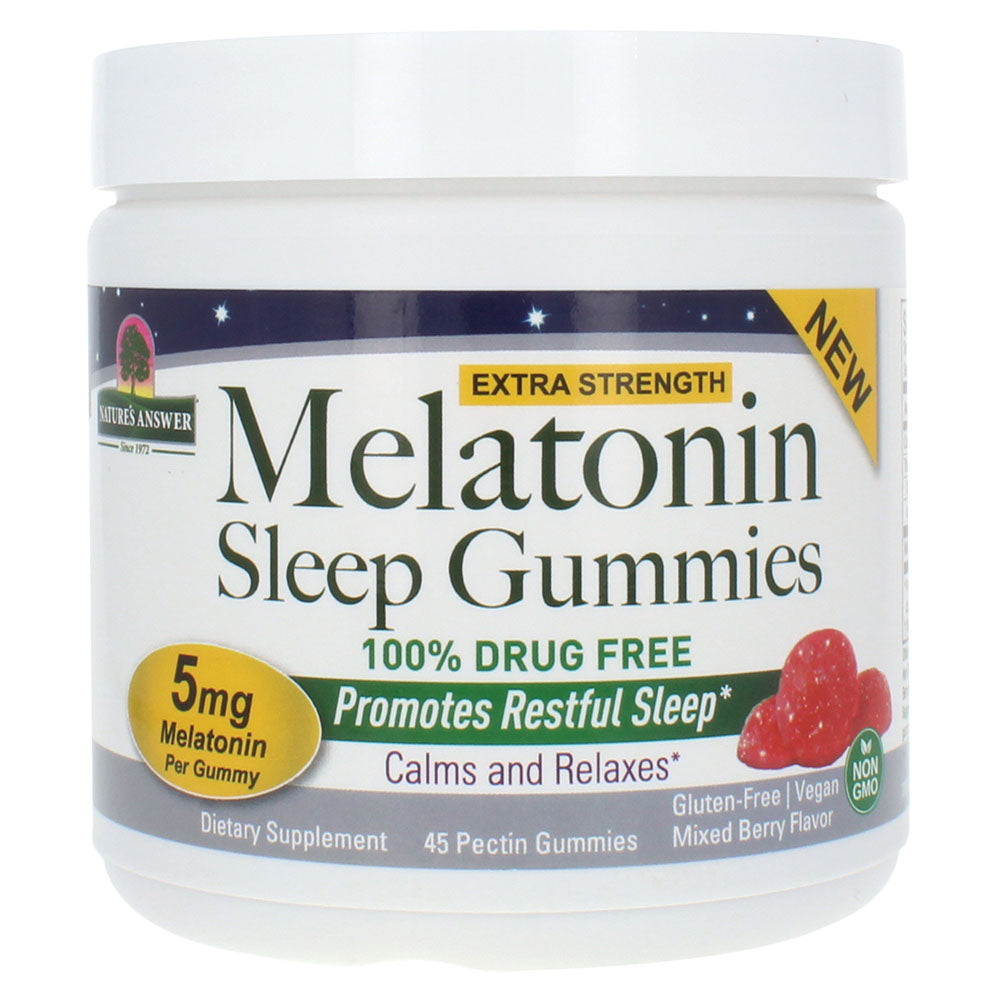 Gummies That Taste Like Melatonin Gummies NATURE'S ANSWER - MELATONIN 5 MG (45 GUMMIES) – TastesLikeTea