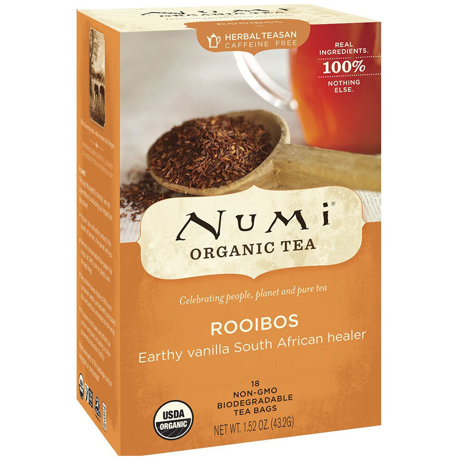 NUMI ORGANIC TEA - ROOIBOS TEA (18 TEA BAGS, 1.52 OZ)