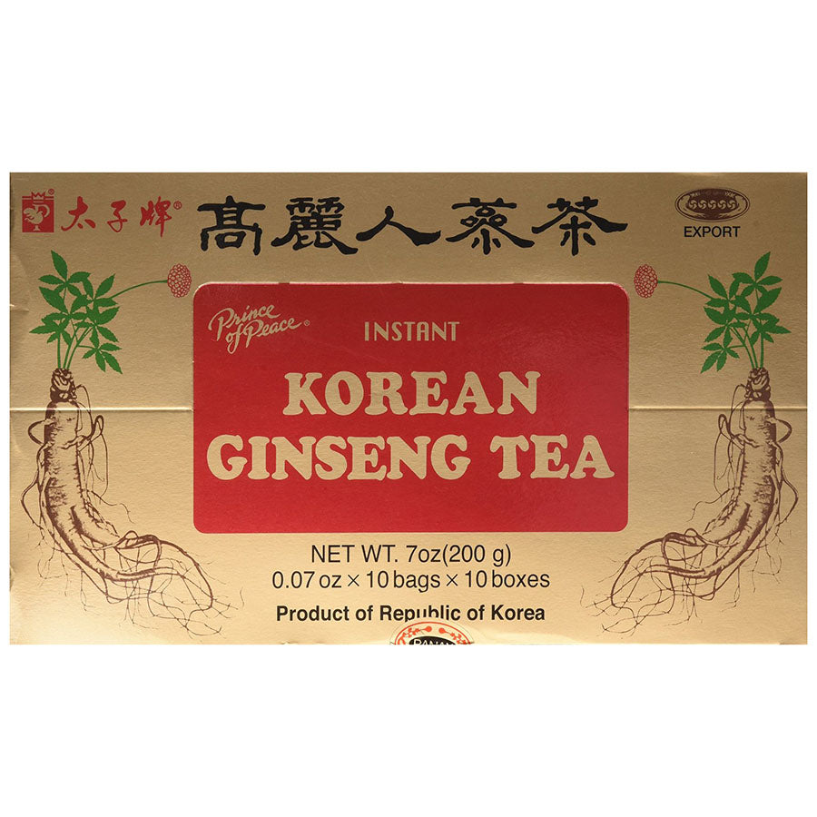 PRINCE OF PEACE - KOREAN GINSENG INSTANT TEA (10 FOIL PACKETS, 0.7 OZ)