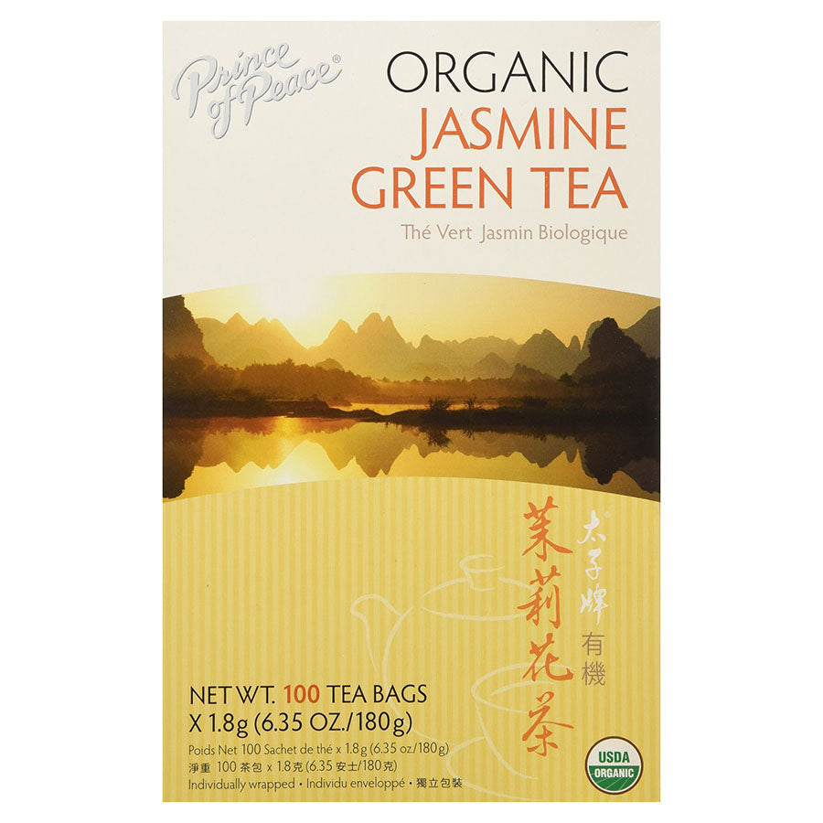 PRINCE OF PEACE - ORGANIC JASMINE GREEN TEA (100 TEA BAGS, 6.35 OZ)