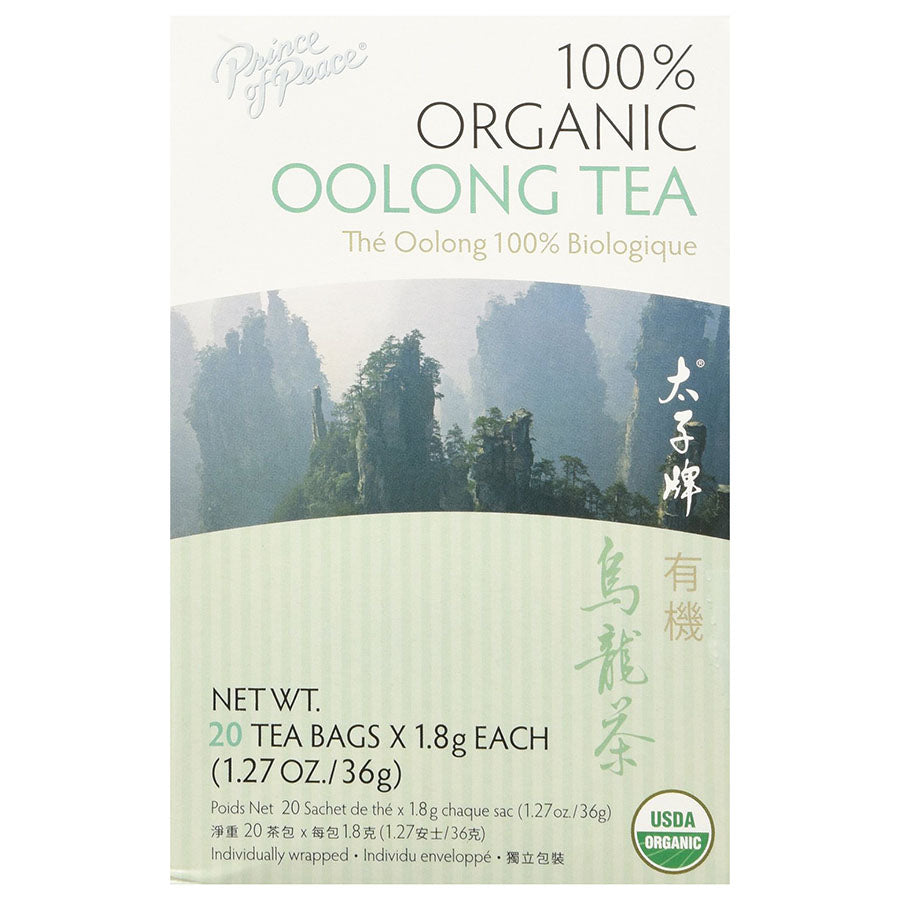 PRINCE OF PEACE - ORGANIC OOLONG TEA (20 TEA BAGS, 1.27 OZ)