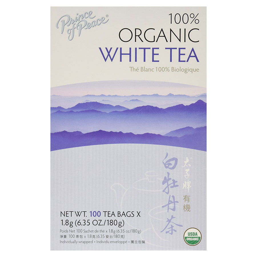 PRINCE OF PEACE - ORGANIC WHITE TEA (100 TEA BAGS, 6.35 OZ)