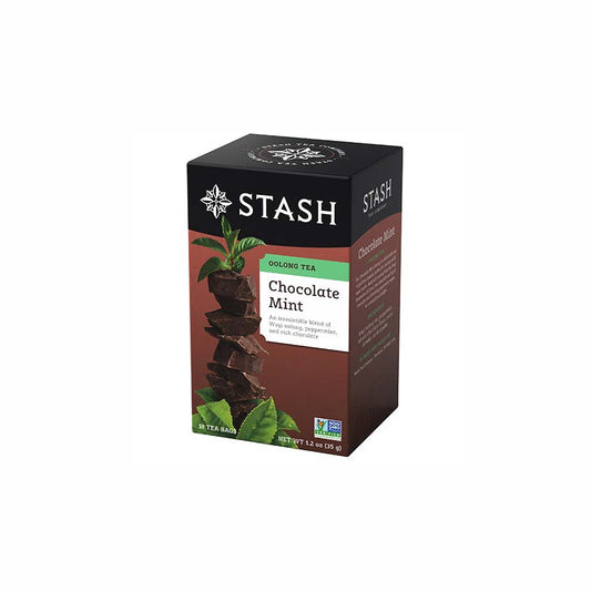 STASH TEA - CHOCOLATE MINT OOLONG TEA (18 TEA BAGS, 1.2 OZ)