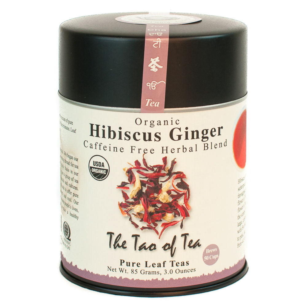 THE TAO OF TEA - HIBISCUS GINGER LOOSE LEAF TEA (3 OZ TIN)
