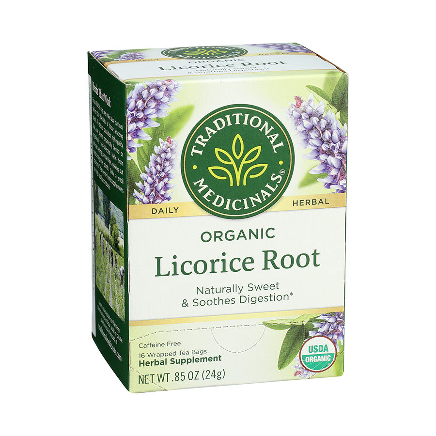 TRADITIONAL MEDICINALS - ORGANIC LICORICE ROOT TEA (16 TEA BAGS, 0.85 OZ)