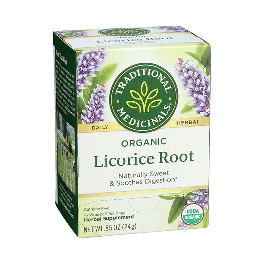 TRADITIONAL MEDICINALS - ORGANIC LICORICE ROOT TEA (16 TEA BAGS, 0.85 OZ)