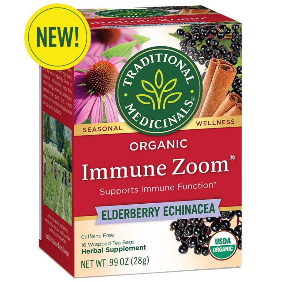 TRADITIONAL MEDICINALS - ELDERBERRY ECHINACEA PLUS TEA (16 TEA BAGS, 0.99 OZ)