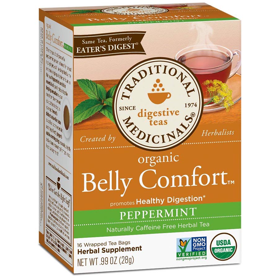 TRADITIONAL MEDICINALS - ORGANIC BELLY COMFORT TEA (16 TEA BAGS, 0.99 OZ)